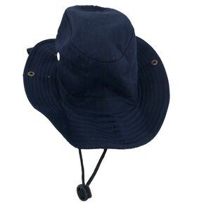 SOL Bucket Hat With Flap One Size Navy Blue Farm Garden wind